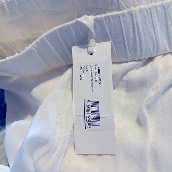 Johnny Was Lupita Eyelets Tiered Pants 2 pieces - Picture 10 of 10